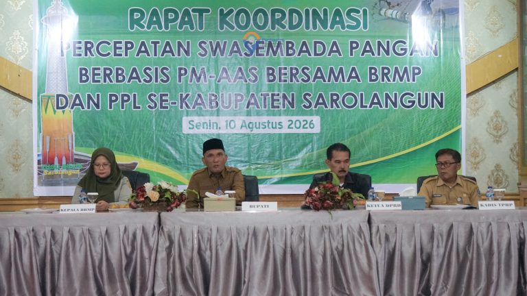 Bupati Sarolangun Dorong Kolaborasi Tingkatkan Produktivitas Padi